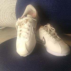 Nike Cortez with floral accent